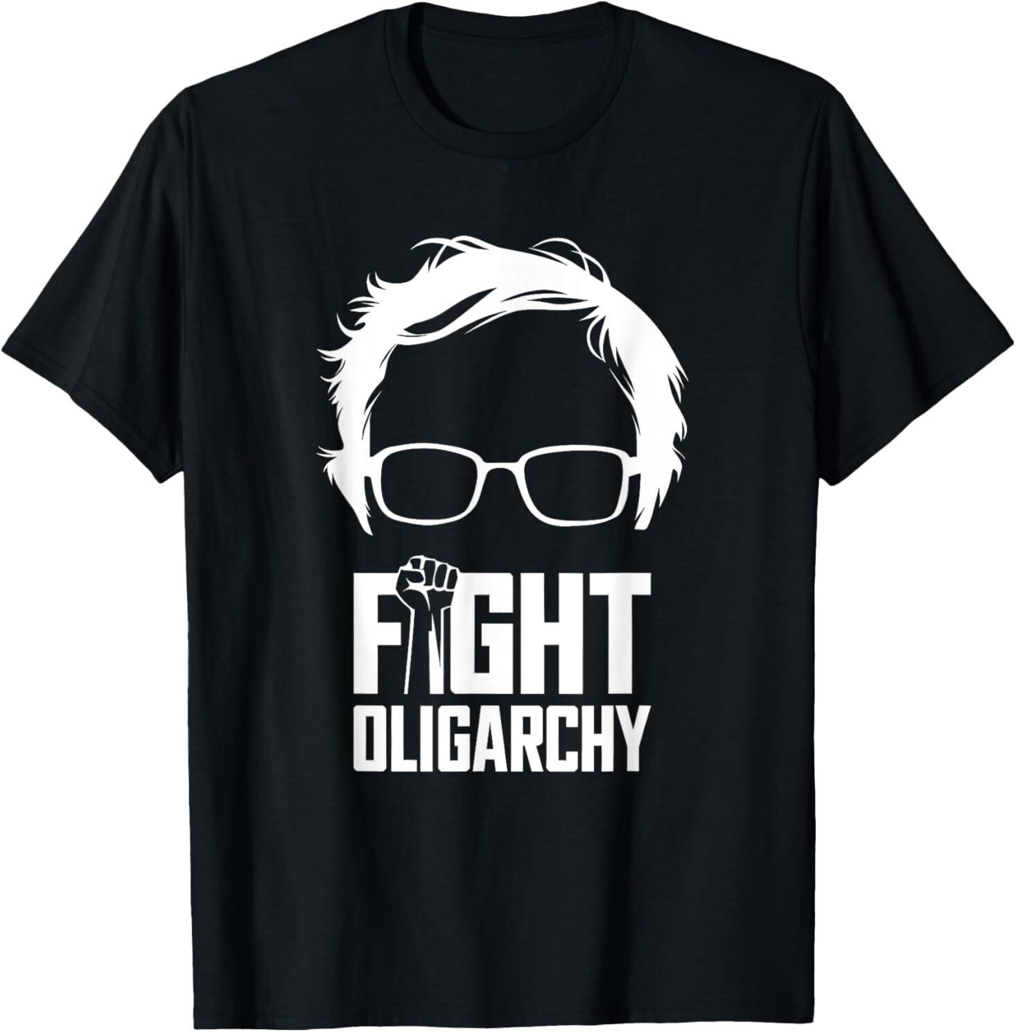 Fight Oligarchy, Protest & Resist with Bernie Sanders & AOC T-Shirt S