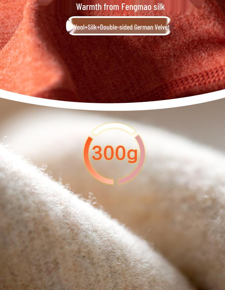 Women's German Cashmere Silk Seamless Pants: Velvet-Thick, Warm Cotton Wool for Winter/Autumn School Uniform