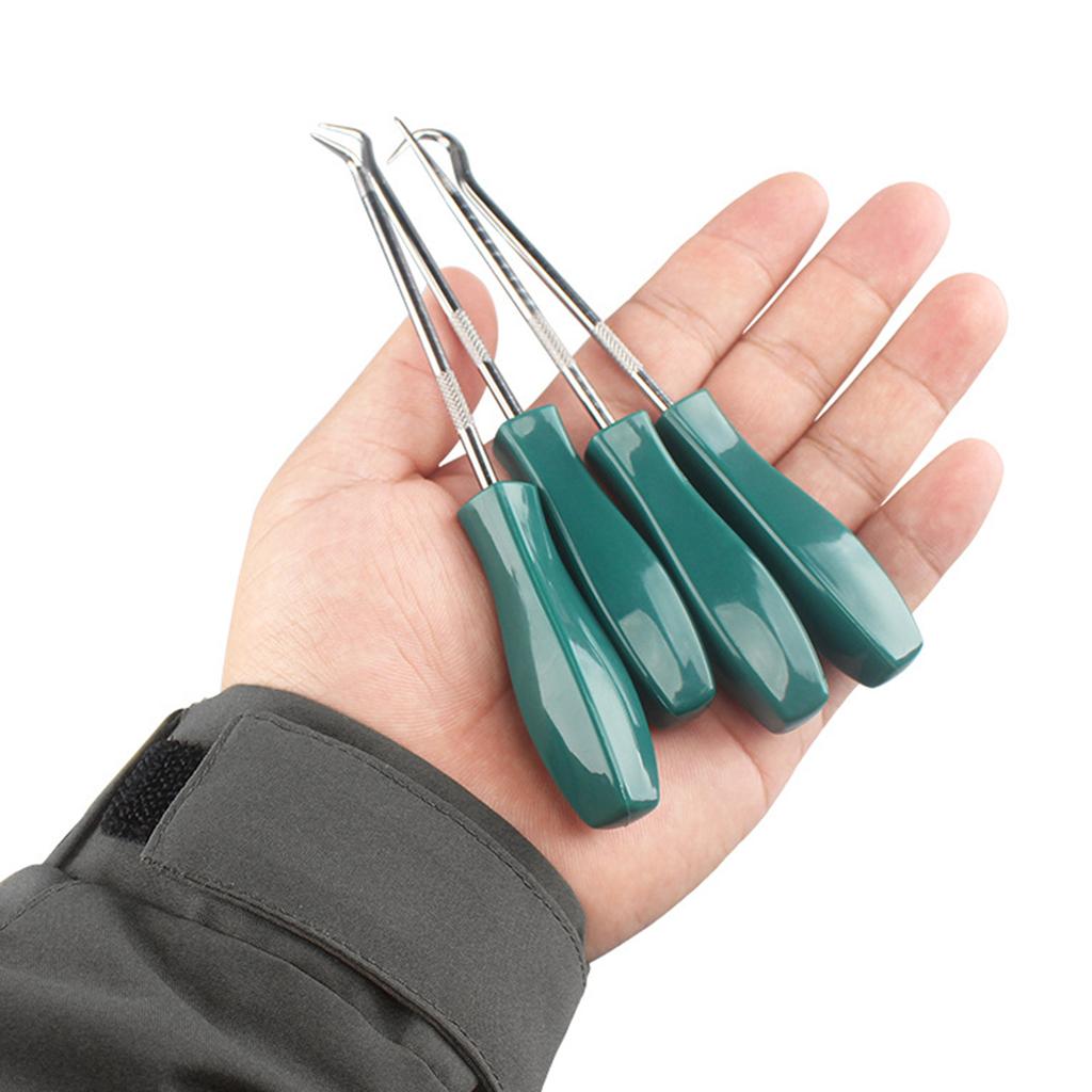 4Piece Auto Oil Seal Screwdriver Seal Gaskets Puller Remover Pick Hook Repair Tool Kit for Mechanic & DIYer Enthusiasts