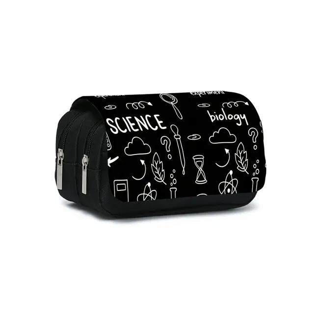 Tavola Periodica Elementi Fantasia Doppia Faccina Astuccio Portapenne Unisex Miglior Regalo 3D Uso Scolastico Ufficio Bambini