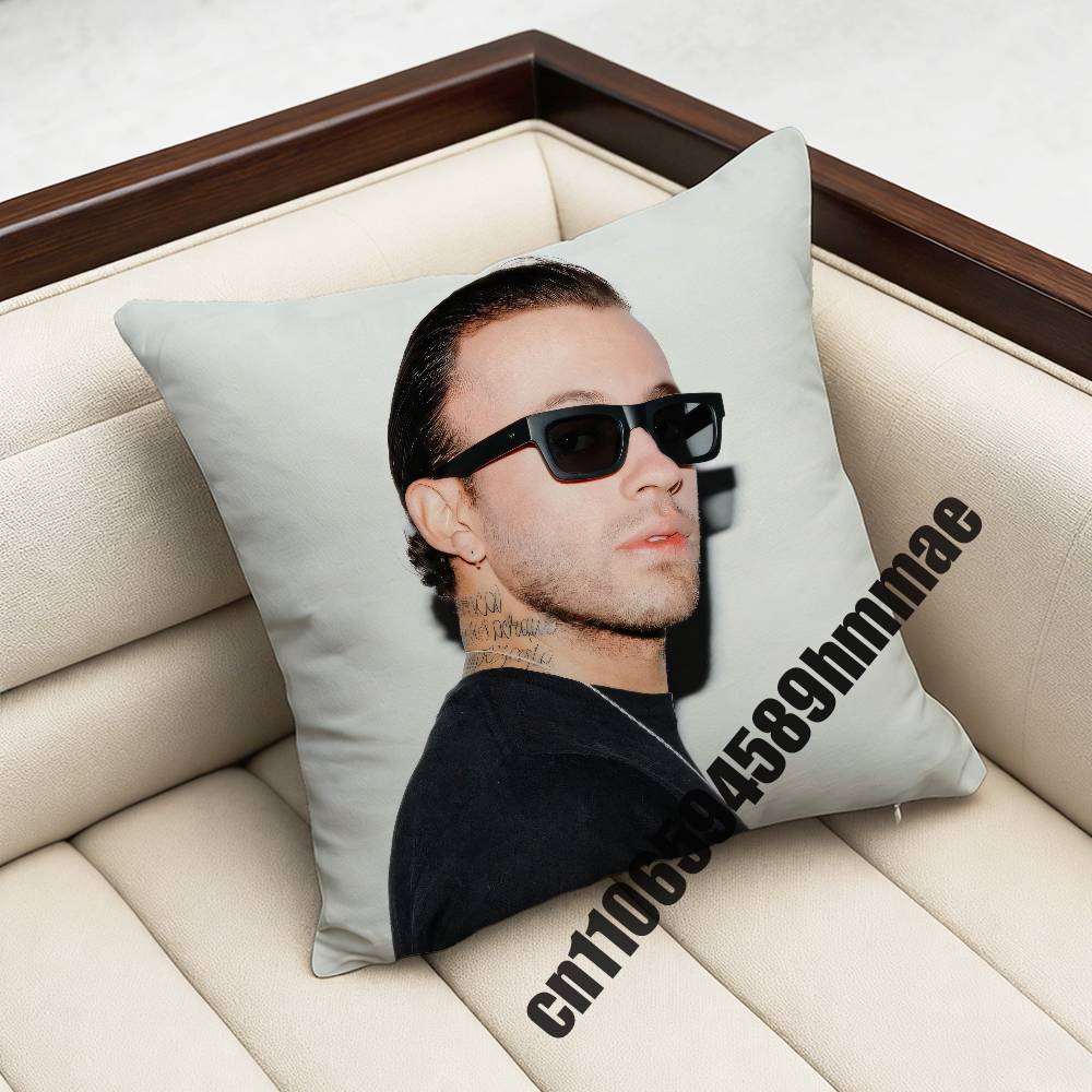 For F-Feid El Green Print La Saga Disc 4 Throw Pillow Case Sham 45X45Cm 35X35Cm Square Bedroom Pillowcase Cushion Cover