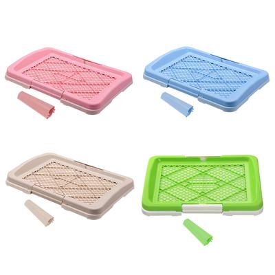 Dog Toilet Removable Portable Puppy Pee Tray Lattice Easy To Clean Puppy Toilet Trainer for Dogs Cats Kitten Other Pets Rabbit