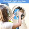 Puszysta włóknina 360° Surround Cleaning Worek do prania butów - Wielokrotnego użytku Trwały Można prać w pralce Worek na pranie z zapięciem na zamek błyskawiczny(1 szt)