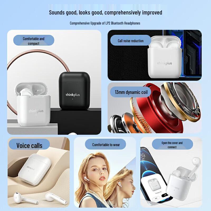 ThinkPlus LP2 True Wireless Earbuds