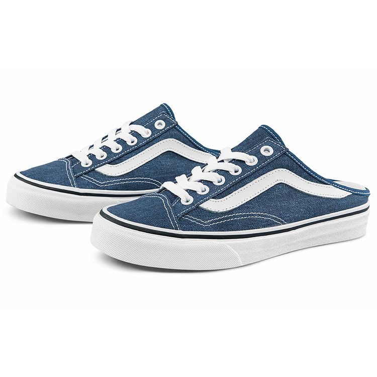 Vans Style 36 Series Mule Slip-On Casual Low-Top Skate Shoes Unisex Sneaker Denim-Blue VN0A7Q5YDDN