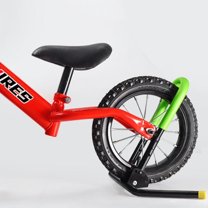 Stojak Rowerowy Podłogowy Stojak na Koło Wolnostojący Uchwyt do Przechowywania Rowerków Biegowych