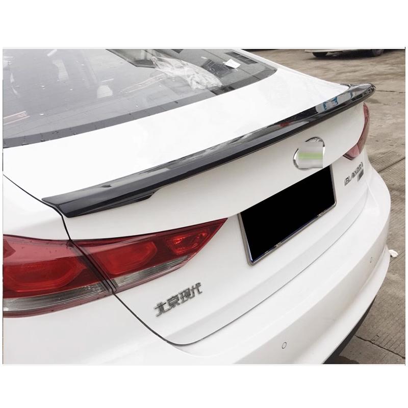Black Spoiler for Hyundai Avante Elantra Tail Fin 2016 2017 2018 Car Rear Wing ABS Plastic Accessories