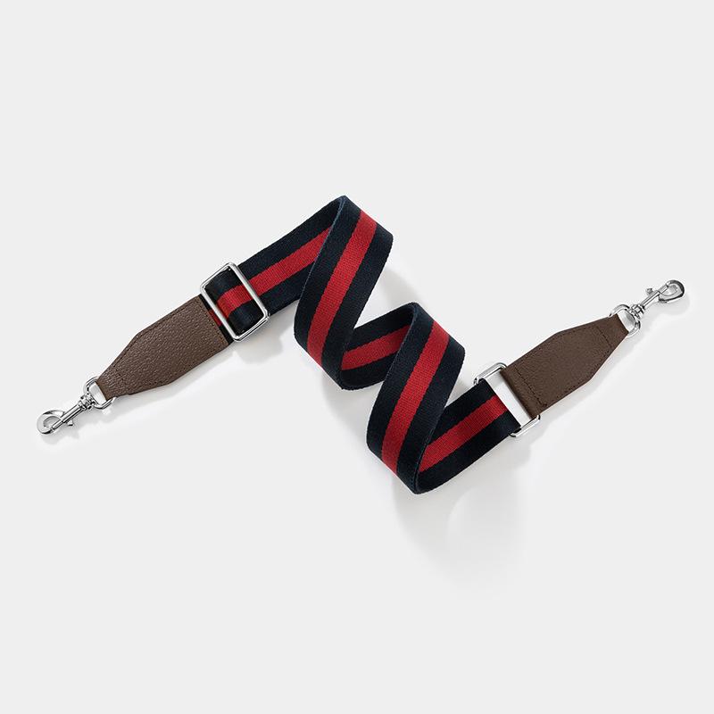 IGNICASE Módní taška přes rameno Crossbody Červená a modrá Široký ramenní popruh Červená a zelená popruhovina Délka vyměnitelného popruhu tašky