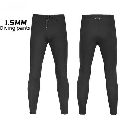 Pantaloni da immersione da uomo da 1,5 mm per protezione dal freddo per nuoto invernale, surf, yoga ed esercizio fisico