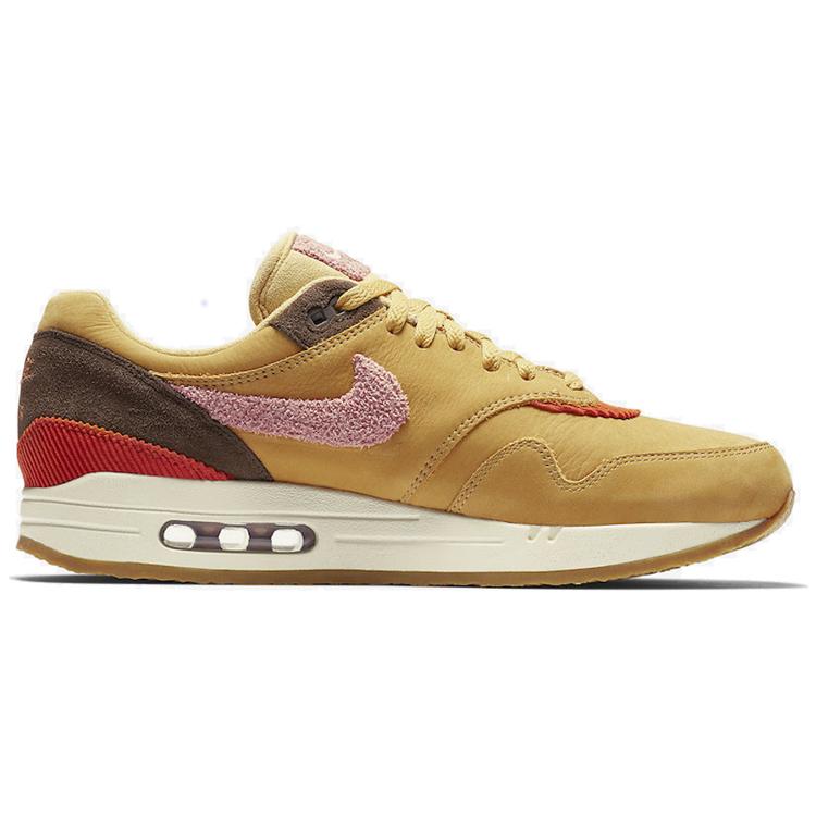 New Nike Air Max 1 Crepe Wheat Gold Rust Pink CD7861-700