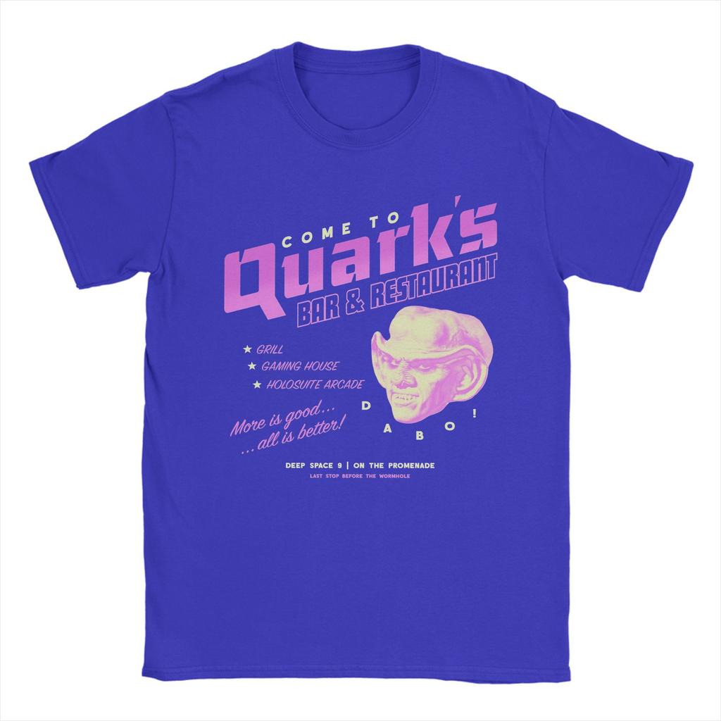 Nowość Gwiazdy Wędrówki Deep Space Nine Przyjdź do Baru Quarka Logo T-Shirt Męski Bawełniany T-Shirt z Krótkim Rękawem Prezent Odzież