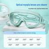 Myopia Swimming Goggles Set with Integrated Earplugs