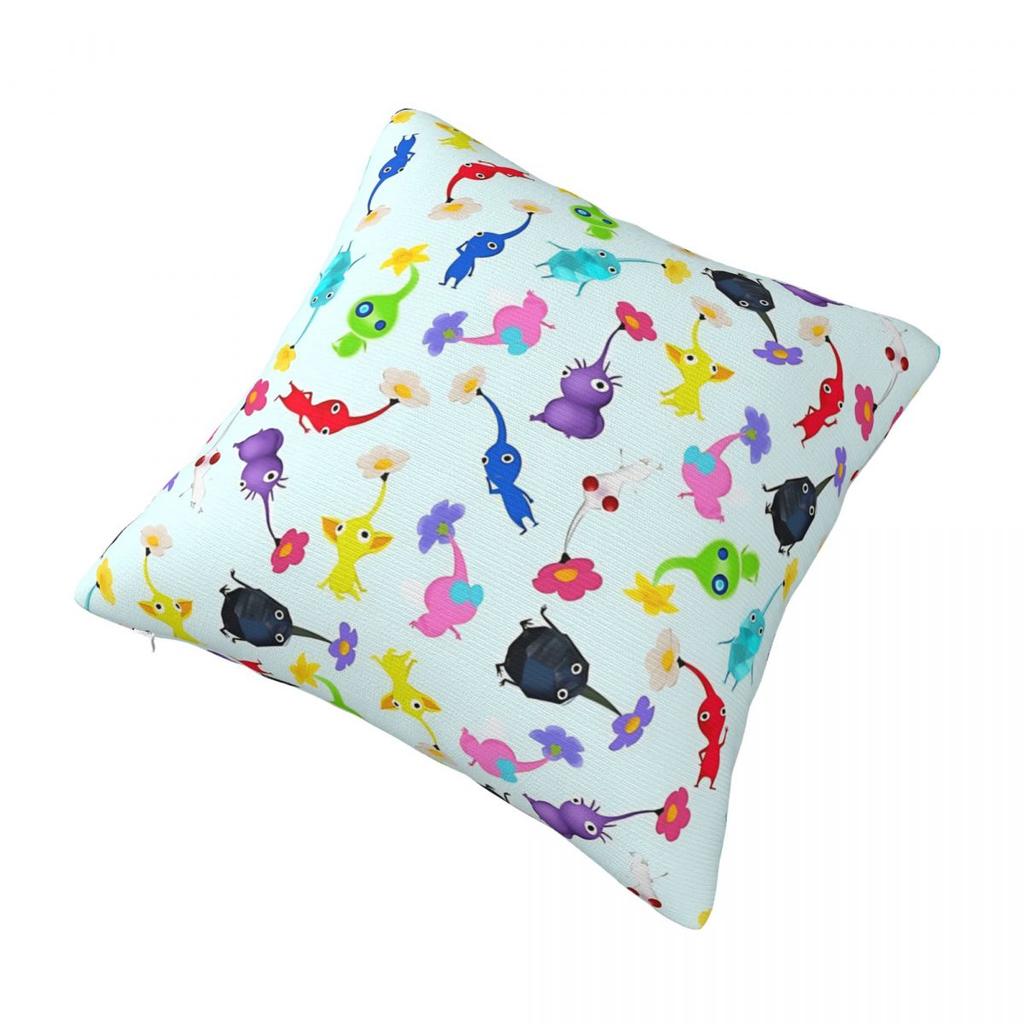 All Pikmin Pillow Case Cushion Cover Square Pattern Pillow Cover Kawaii Pillowcases For Sofa Home Decoration