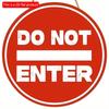 1pc 2d Flat Please Leave Packages, Trash Sign - 20cm, Do Not Enter Sign, No Smoking Sign Round Wooden, Commercial Store Front Restaurant Office