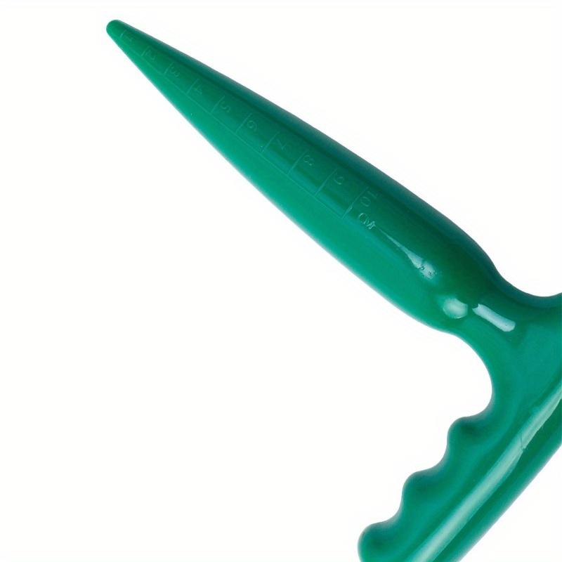 1pc Plastic Garden Hole Puncher Plant Seed and Seedling Dibber with Long Handle A Hole-digging Nursery Tool Gardening Accesorios