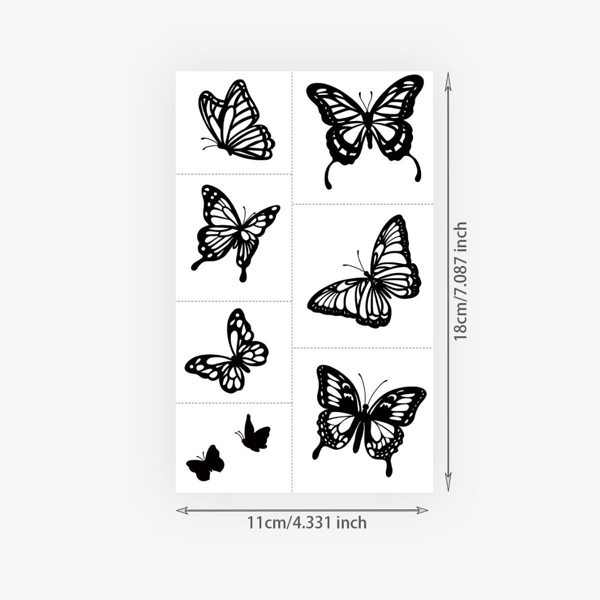 

Flowing Curve Star Tattoo Sticker, Waterproof And Long-Lasting, Gentle Shoulder And Arm Model, Simulated Tattoo Sticker. 11*18