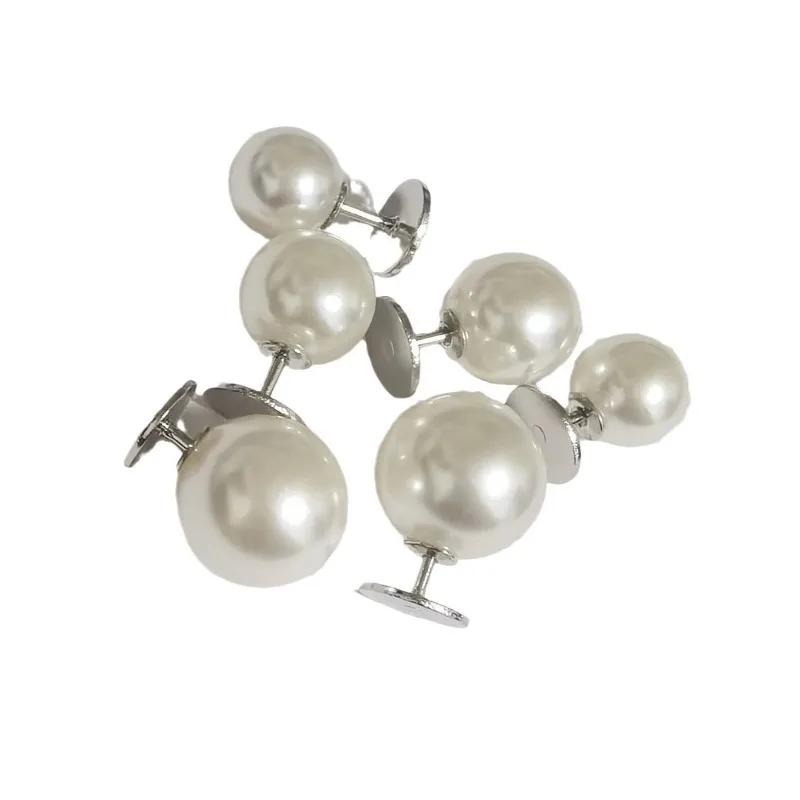 30pcs Pearl Brooch Buttons No Sew Buttons DIY Decoration Buttons for Shirts Dress Sweaters Coat Shawl Hat Shoes