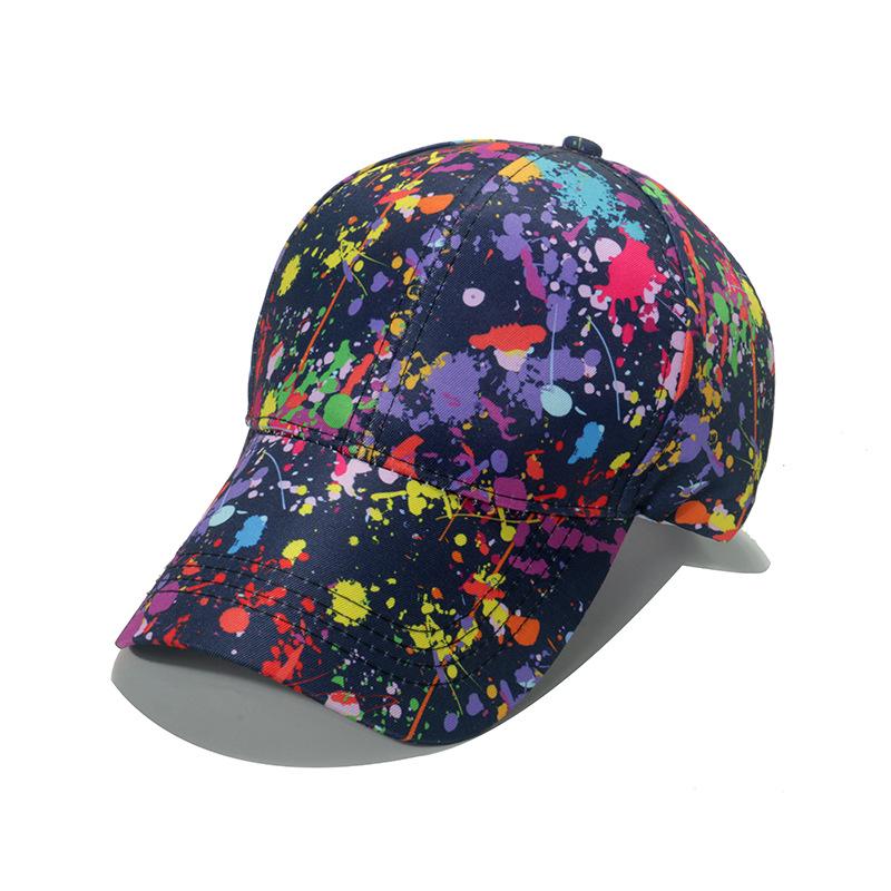 YIRAN Dayang hat Nieuwe Lente En Zomer Casual Zon Hoed Trend Hip Hop Kleur Graffiti Geschilderd Heren En Dames Verstelbare Baseball Hoeden Gorras 56-58cm