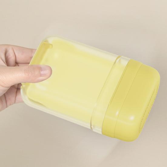 Bathroom Soap Bar Holder Soap Dish Container Self-draining Design Compact Portable Travel Soap Case with Lid