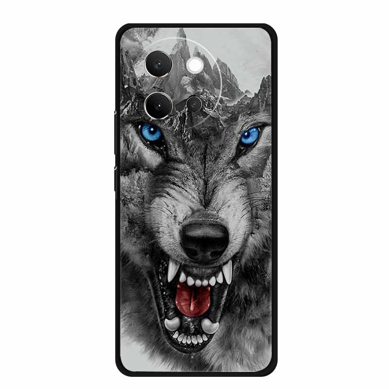 For Vivo V40 Lite Case Black Silicone Soft Back Cover Case For Vivo V40 Lite 5G Phone Case Cover V 40 V40lite 6.78" Funda Coque