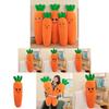 Ultra Soft Carrot Plush Body Pillow Huggable Stuffed Toy Adorable Bed Cushion