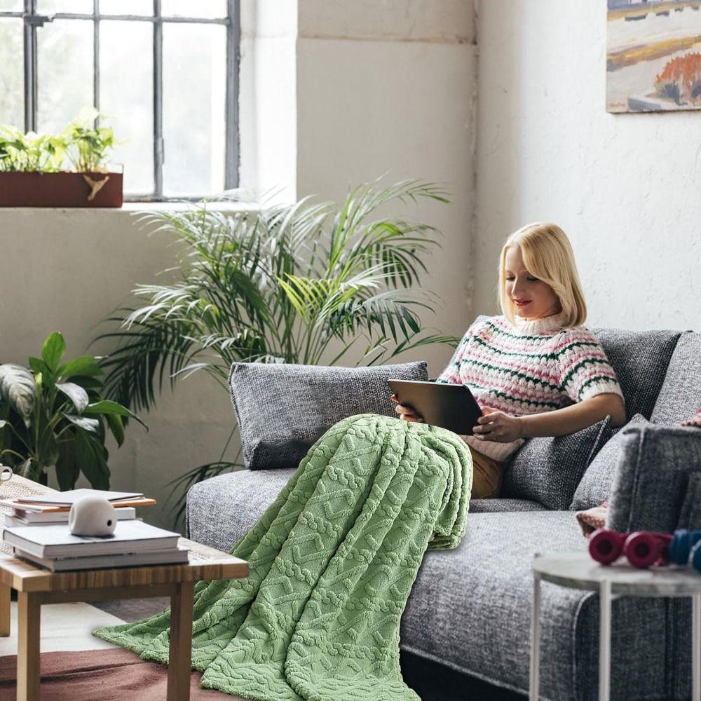Washable Couch Blanket Flannel Fleece Bed Blanket Modern Throw Blanket  Living Room