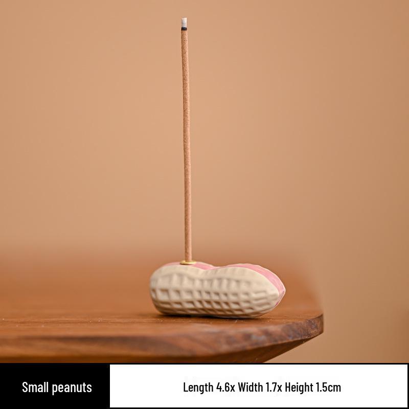 

Peanut-Shaped Ceramic Incense Holder for Tea Ceremonies