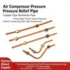Air Compressor Exhaust Tube Hardware Replacement Pressure Relief Valves Tube Air Line Hose For Efficient Flows Design