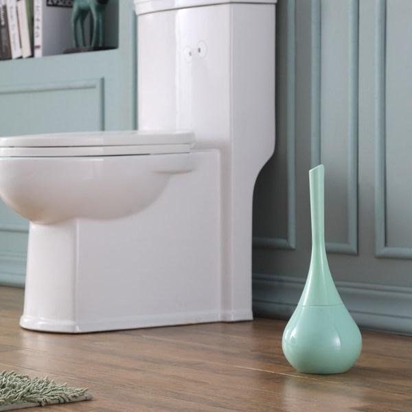 Set di spazzolini da bagno per la pulizia del WC, porta spazzolino da WC, spazzola per la pulizia delle pareti in acciaio inossidabile, spazzola per WC