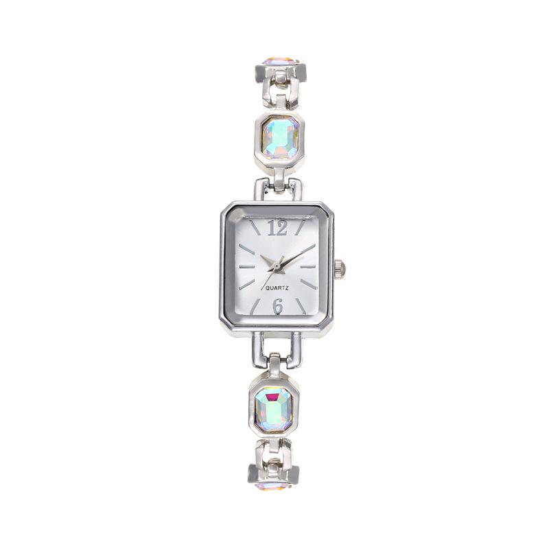 

Новые модные женские часы прямоугольные золотые арабские цифры циферблат женские кварцевые наручные часы подарочные часы серебряный