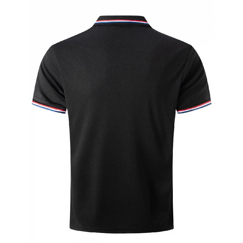 Summer 3D Digital Comfortable Men's Short Sleeve Casual Polo Shirts with Printing for Quick Drying Solid Color
