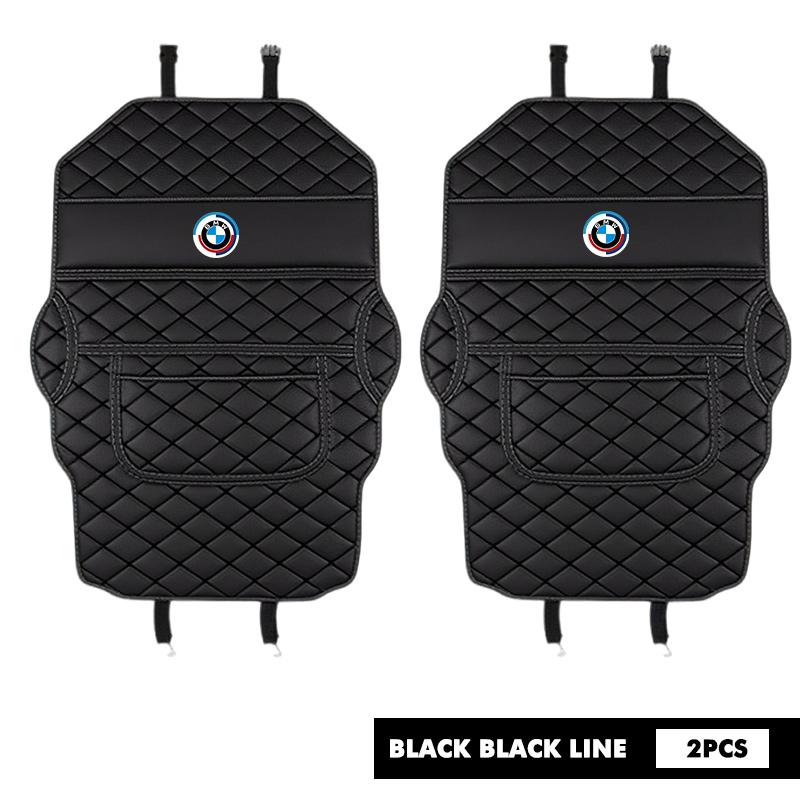 AAD1 Leather Car Back Seat Protector Seat Mud Anti-Child-Kick Pad For BMW X1 X2 X3 X4 X5 X6 F49 F39 F25 G01 F16 G06 G07 F25 F30