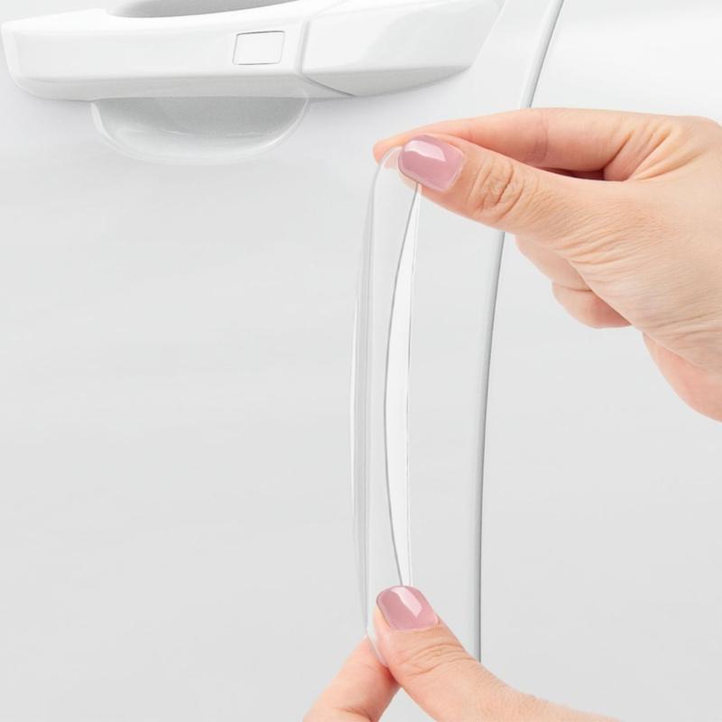 Seamless Car Door Edge Guards Cover Thin PVC Design Prevents Paint Damage Easy To Clean Heat Resistant Adhesive Backing