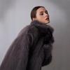 Womens Faux Fur Coat Streetwear Turn Down Collar Winter Outerwear Adults