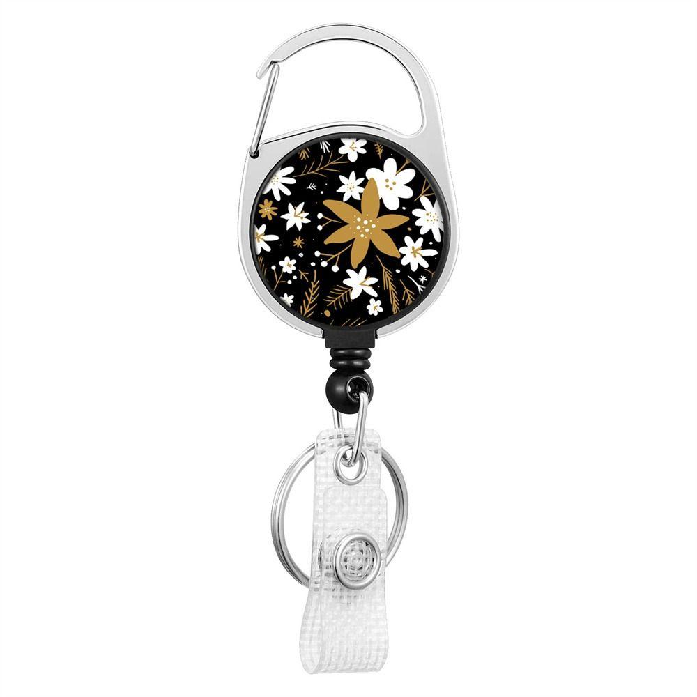 Lanyard Clip Retract Pull Key Chain Badge Reel Clip Name Tag Holder Badge Holders ID Card Key Ring