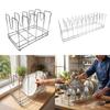 Draining Pizza Pan Rack Versatile Organizer for Restaurant Cooking 4 Slots 37x22x25cm