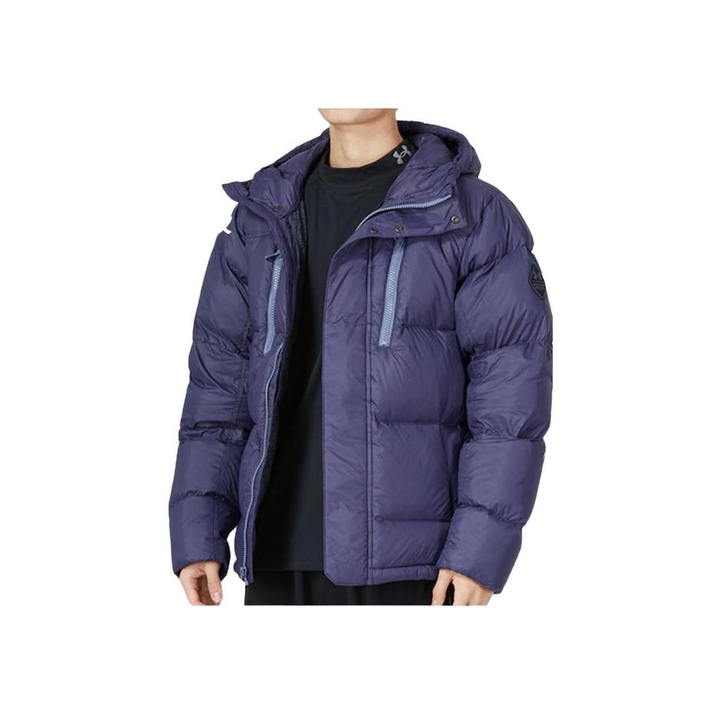 Under Armour Solide Gesteppte Daunenjacke mit Kapuze Herren Oberbekleidung Lila 1375437-558
