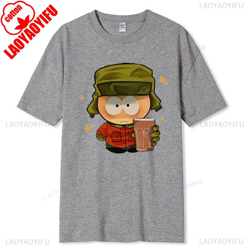 South Park Funny Cartoon Anime Graphic T-Shirt Soft Comfortable Cotton Unisex Round Neck Summer Fashion Tee for Men and Women