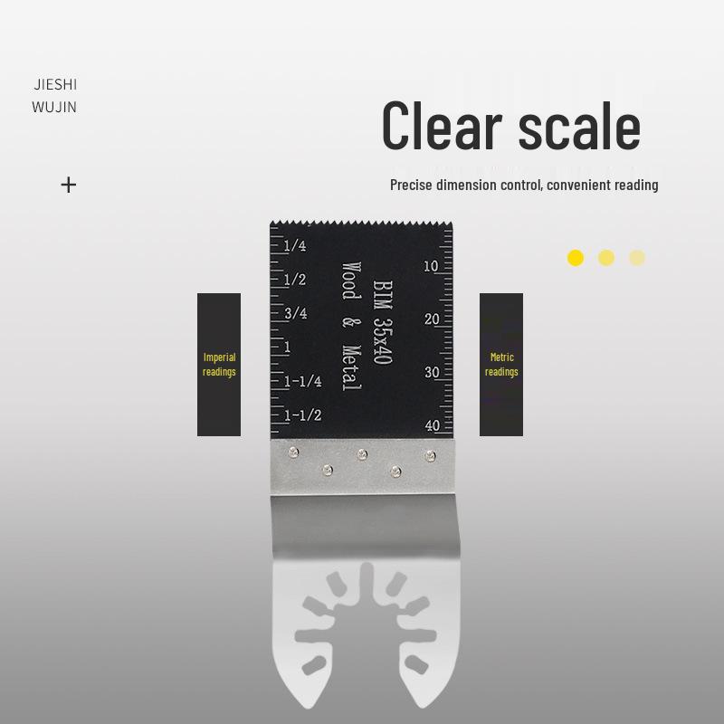 35mm Bimetal Universal Reciprocating & Oscillating Saw Blade, Quick Release Trimmer Accessory.