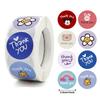 50-500pcs Cute Cartoon Thank You Stickers For Party Gift Decoration Packaging Label Reward Children Stationery Sticker