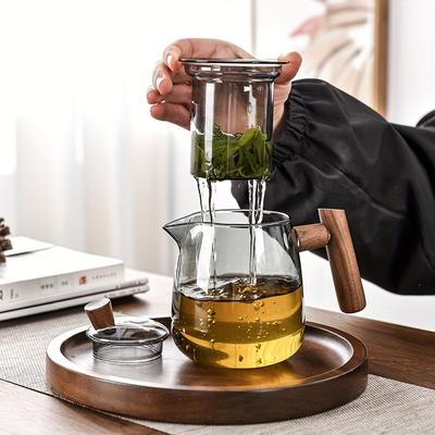 5pcs/set Tea Cup Set 1pc Tea Pot And 4pcs Cups High Borosilicate Glass Cup Suitable For Brewing Tea Floral Fruit Tea Glass Cup Tea Pot Heat-resistant