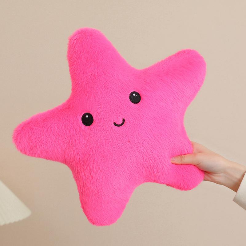 3540cm Seestern Stern Plüschkissen Gefüllt Lachend Glücklicher Himmel Kissen Buntes Dekor Kissen für Sofa Stuhl Rückenstütze Geschenk