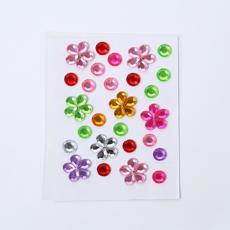 Creative Acrylic Phone Stickers: Star, Heart, Plum Blossom, Round, Custom Designs