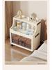 Multi-Layer Folding Bookcase with Wheels - Double Door, Moisture-Proof, Large Capacity, No Assembly Required.