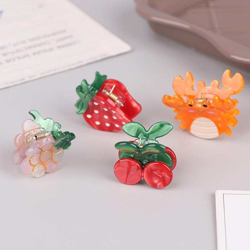 Mini Hair Claw Clips Cute Ocean Animals Starfish Cute Sweet Hair Accessories For Women
