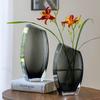 Modern Grey Glass Flower Vase