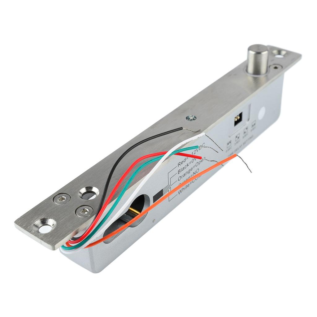 Electric Bolt Lock Strong Strength Stainless Steel Delay Adjustment Electric Mortise Deadbolt Wood