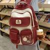 New Cute Korean Version of Campus Ins Schoolbag for Female Large-capacity Primary and Secondary School Students, Strong and Durable Wide Shoulde