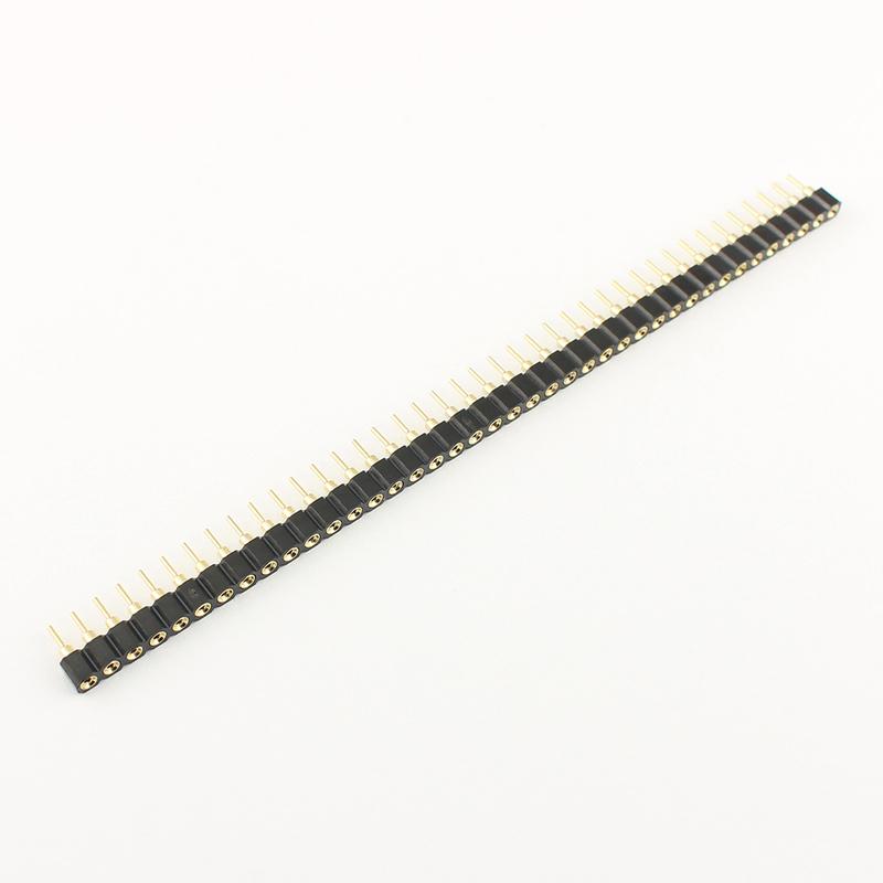 5pcs 2.54mm Pitch 1x40 2x40 40 80 Pin Female Male Hole Round Header Strip Connector Straight Single Double Row Tin Gold Plated