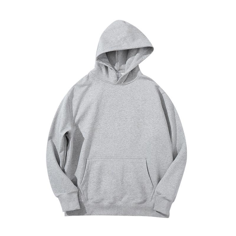 Unisex Heavyweight Carbon Brushed Fleece Hoodie - Warm, Loose Casual Wear for Autumn/Winter